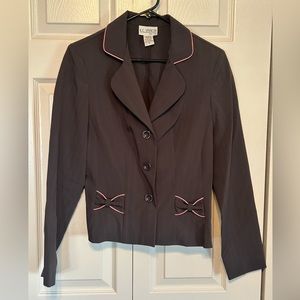 Vintage KC‎ Spencer New York Women’s blazer suit separates Gray/Pink Size 8